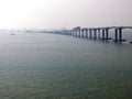 Construction of Hong Kong-Zhuhai-Macao Bridge Royalty Free Stock Photo